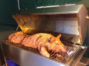 Hog Roast on Grill